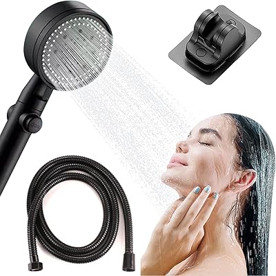 High pressure water saving shower, set of hand shower head, 6 settings with spa jet mode, high pressure shower head with shower hose.. Fast. Reliable. Affordable. DIAYTAR Nigeria is all that and more.