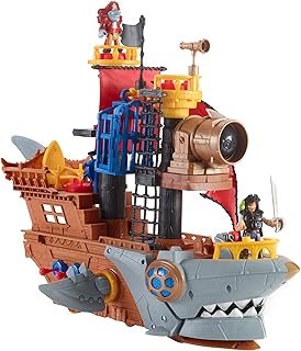 Fisher-Prori ImageNEXT Shark Shark Boat Game with figurines and accessories for preschool children aged 3 to 8 DHH61.. Your complete shopping solution, DIAYTAR NIGERIA offers extensive choice with competitive prices and delivery.