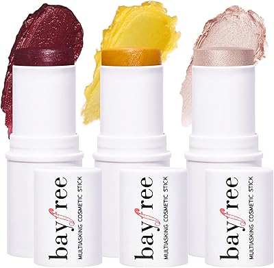 Kemoz trio multi-strick make-up makeup stick, creamy eyeshadow sticks for cheeks and lips, hydrating and highlights for all skin types for all skin types.. Your ideal shopping partner, DIAYTAR NIGERIA offers extensive variety with reliable nationwide shipping.