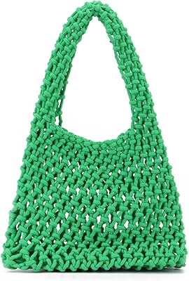 Small hook handbag for women, summer beach handbag woven in mesh.. Experience retail convenience with DIAYTAR NIGERIA's comprehensive platform and 5-8 day nationwide shipping.