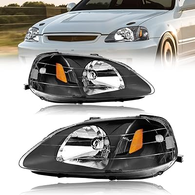 Mamacro Driver and Passenger side headlights for Honda Civic Ej Ek.. DIAYTAR NIGERIA: Where every Nigerian finds affordable products delivered within the week.
