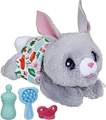Frrel Animatronic Electronic Pet Newborn Rabbit Plush Plush with sound effects and eyes closed, for children 4 years and over.. Your digital marketplace solution, DIAYTAR NIGERIA delivers quality and value within the week.