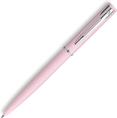 Nice Roller Waterman Stepmed Pen | pastel pink covered with chrome rims | medium -sized ball | Blue ink | with gift box.. Shop for everything you need at DIAYTAR NIGERIA, with budget-friendly prices and quick delivery.