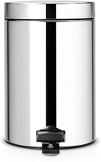 Brabantia pedal trash can with plastic interior bucket, 3 liters - shiny steel.. Experience retail convenience with DIAYTAR NIGERIA's comprehensive platform and 5-8 day nationwide shipping.
