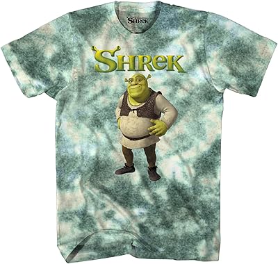 Classic shrek shirt for men with donkey and princess fiona-tie-dye formal t-shirt.. Nigeria’s trusted store online — DIAYTAR Nigeria never disappoints.