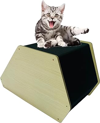 Mamo bear modern wooden furniture for cats, detachable pet supplies, semi-ferm luxury niche, 25 612 613.8 inches with blackout fabric, black/yellow.. Your new favorite way to shop online — DIAYTAR Nigeria.