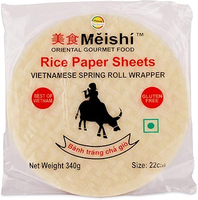 Roll of Vietnamese Spring Rice Papier Sans Gluten Mishi, 340 g (22 cm).. DIAYTAR NIGERIA: Putting quality products within reach of every Nigerian through our affordable marketplace.