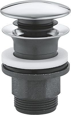Grohe bathroom valves, emptying garnish with open push button cap, 40824000.. DIAYTAR NIGERIA: Bringing quality products to every Nigerian home at prices everyone can afford.