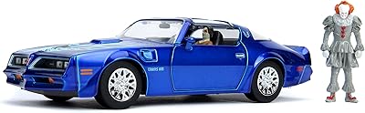 Jada Toys Hollywood Rides It Chapter Two Pennywise and Henry Powers Pontiac Firebird, blue -molded blue car 1:24 with 2.7 -inch pressure -molded figurine.. From fashion to electronics, DIAYTAR Nigeria brings it all to your doorstep — fast, easy, and affordable.
