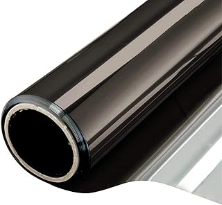 Unidirectional reflective window film for daytime confidentiality, non-adhesive heat control, anti-UV for home office, black and silver 6 mm 17.7 "x 6.5 '.. Your daily needs delivered to your door — DIAYTAR Nigeria style.