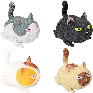 4 cute funny pieces in the shape of a chat ball fidget anti-stress toys in angry cat decompression stress relief educational toy for children and adults.. DIAYTAR NIGERIA delivers on our promise of extensive selection and budget-friendly nationwide shipping.
