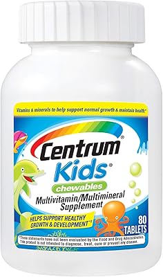 Multivitamin and mineral centrum supplement (cherry aroma, orange, fruit punch, 80 chewable pieces).. Discover endless possibilities with DIAYTAR NIGERIA's comprehensive selection and reliable shipping.