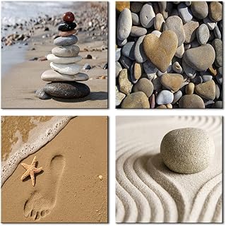 (12 "x 12" x 4pcs) - Wiko Modern art romantic beach style 4 Sea panels Et Ocean Tangée Canvas Art, Contemporary Abstract Landscape Images For Wall Photography.. DIAYTAR NIGERIA: Where convenience meets affordability with delivery across Nigeria in under 8 days.