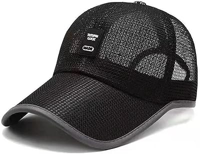 【TTQK】 summer baseball cap in mesh, breathable, comfortable, leisure hat, outdoor sun protection, windbreaker and dust, fishing, travel, park, beach.. Order today, receive in days — DIAYTAR Nigeria makes it possible.