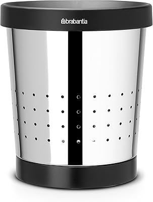 Conical paper brabantia with holes, 5 liters - shiny steel.. Big savings, small wait times — shop now at DIAYTAR Nigeria.