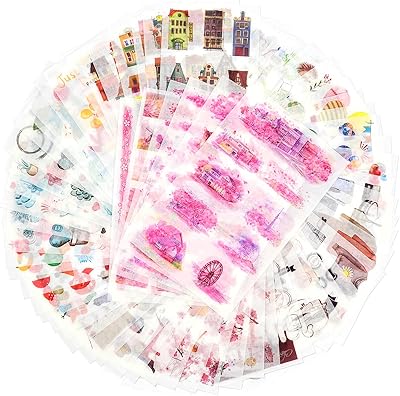 72 sheets of Washi paper scrapbooking stickers, planner stickers, 12 assorted themes for agendas, albums, newspapers, arts and manual work (travel).. Discover endless possibilities with DIAYTAR NIGERIA's comprehensive catalog and reliable delivery service.