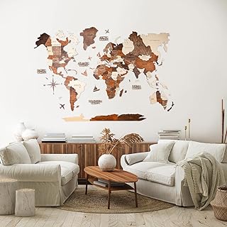 Multicolored 3D wooden world map for wall decoration for any occasion, gift idea - wall art for home, kitchen or office.. Discover why millions choose DIAYTAR for affordable online shopping with delivery in just 5-8 days.