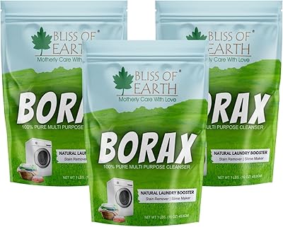 Bliss of Earth detergent booster powder, cleaning and elimination powder of multi-purpose spots, anti-fierce powder, 100 % natural sodium borate powder, 3 x 453 g.. Find quality and variety without breaking the bank — only on DIAYTAR Nigeria.