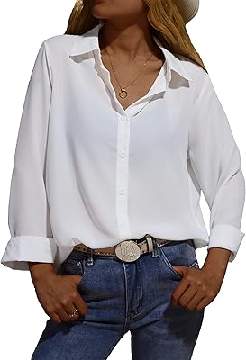 Strong shirts buttoned in long -sleeved silk muslin and V -neck for women for office and work.. Experience retail satisfaction with DIAYTAR NIGERIA's comprehensive platform and prompt shipping service.