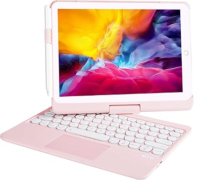 Synchro keyboard case for iPad 2018 (6th generation) - iPad 2017 (5th generation) - iPad pro 9.7 - iPad Air 2 & 1-360 Rotative - Wireless/BT - Backlit 7 Colors - Ipad case with keyboard for iPad OS.. DIAYTAR NIGERIA delivers more than products - we deliver affordable shopping satisfaction nationwide.