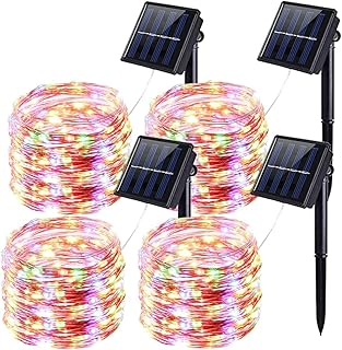 Impermeable outdoor solar garlands, 4 pieces 100 LED garden solar lamps with 8 modes, 12 m/33 feet solar patio lights for Christmas tree, Wedding Festival.. Your complete e-commerce destination, DIAYTAR NIGERIA combines variety with budget-friendly nationwide shipping.