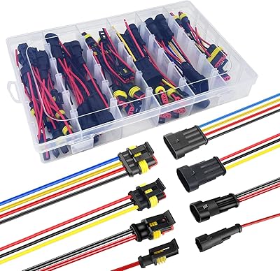 Waterproof wire connectors 20 AWG, Electrical connectors with quick disconnection automobiles 1/2/3/4 pins with 20 caliber wire (26).. Experience the future of online shopping with DIAYTAR NIGERIA's extensive product range and competitive pricing.