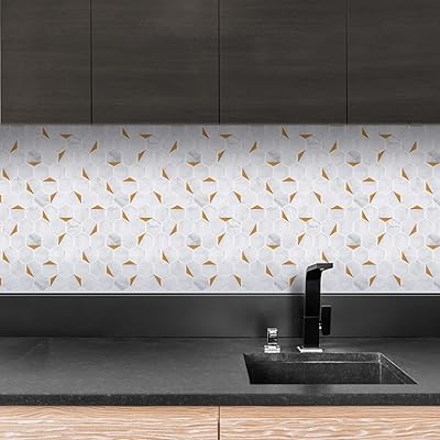 Sticker for tiling Basion 12 "x 12", stickers for self-adhesive back tiles for kitchen and bathroom wall decoration, waterproof wall stickers 6 leaves (white).. The future of online shopping in Nigeria is here — welcome to DIAYTAR.