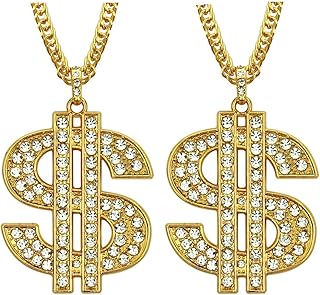 Gold Plated Gold Plated Channel Collar with Dollar sign pendant, Dollar Hip Hop necklace - 2 rooms, Metal.. DIAYTAR NIGERIA combines extensive product options with budget-friendly prices, delivered in 5-8 days.