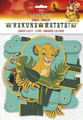 Articulated banner of the Lion King Hakuna Matata | 5.63 feet | 1 room.. DIAYTAR NIGERIA: Your affordable gateway to thousands of products delivered within a week.