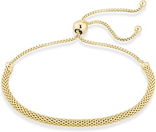 Round bracelet adjustable in silver sterling 925 or yellow gold 18 -carat miabella made in Italy for women, in 3 mm mesh, sterling silver, not applicable.. DIAYTAR NIGERIA: Where every shopping need is met with affordable prices and reliable 5-8 day delivery.