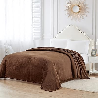 Purina light and comfortable cover in polar flannel in microfiber, queen size 90 x 90 inches, brown.. DIAYTAR NIGERIA revolutionizes online shopping with competitive prices and reliable 5-8 day delivery.