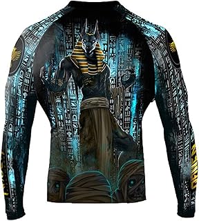 Raven Fightwear Men The gods of Egypt Anubis Rash Guard MMA BJJ Noir.. DIAYTAR NIGERIA connects you with endless possibilities through our affordable e-commerce platform.
