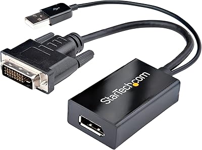 Converter DVI to Displayport, USB power supply, video 1920 x 1200, by Startech.com, DVI2DP2.. Shop the future with DIAYTAR NIGERIA - thousands of products, unbeatable prices, delivery within a week.