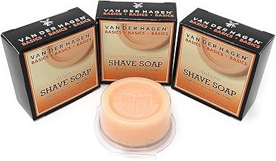 Van der Hagen Deluxe razing soap - 2.5 oz - Package of 3.. DIAYTAR NIGERIA: Where affordability meets variety in Nigeria's most comprehensive online marketplace.