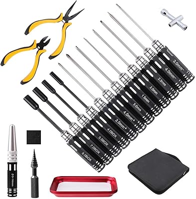 Maker Fire RC Tool 18 in 1 screwdriver Kit Hexagonal pliers Kit repair kit for RC cars, boats, quadcopter, multirotor models.. DIAYTAR NIGERIA: Where every click leads to affordable purchases delivered promptly to your door.