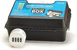 Sanrews with secure locking drugs with 4-digit lock, patented design, children's resistant certified and adapted to adults, is suitable for several bottles of drugs in one safe place.. Order today, receive in days — DIAYTAR Nigeria makes it possible.