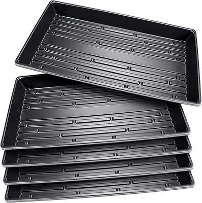 Pratco outdoor seed starting and plant propagation tray, sans trous de drainage, 10 x 20", paquet de 5.. DIAYTAR NIGERIA delivers on every promise with our affordable prices and nationwide delivery service.