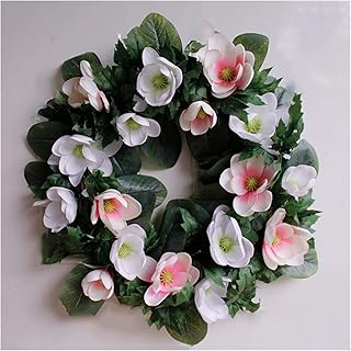 ZLW-Shop 40/55cm Artificial Silk Flower Magnolia Natural Cotton Crown Wall Decoration False Garland Wedding Christmas Decoration (Color: Magnolia 55cm).. Shop for less and receive more with DIAYTAR NIGERIA's expansive e-commerce platform and nationwide delivery.