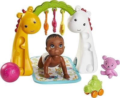 Barbie Skipper Babysitters inc. game set for crawling and playing with doll with head and storage room, sports room on the floor, blanket and 6 toy accessories.. Shop across categories at DIAYTAR NIGERIA with the confidence of affordable prices and delivery within 8 days.