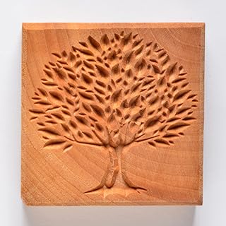 MKM pottery manufacturing tools 4 clay tampons "large square shape for clay decoration (SSL-076 summer tree).. DIAYTAR NIGERIA: Empowering Nigerians with access to affordable products and reliable 5-8 day delivery.