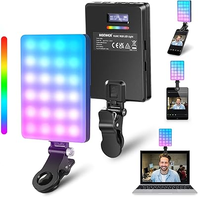 Neewer LED RVB LED For phone with phone support and bright clip, Variable Intensity Light CRI 97 + 3 Modes, Integrated Battery of 2000 MAH For Tablet/Laptop/Videoconference/Tiktok/Selfie/VLOG/Live flow, VL66C.. Shop across categories at DIAYTAR NIGERIA with the confidence of affordable prices and delivery within 8 days.