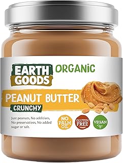 Crunchy organic peanut butter Earth Goods, 220 g.. Enjoy deals you can’t resist and delivery you can trust — DIAYTAR Nigeria.
