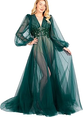 Long wedding dress in tulle and white lace hq, night shirt for women for the preparation of the bride, transparent dress.. Experience shopping without stress at DIAYTAR NIGERIA's comprehensive and budget-friendly platform.