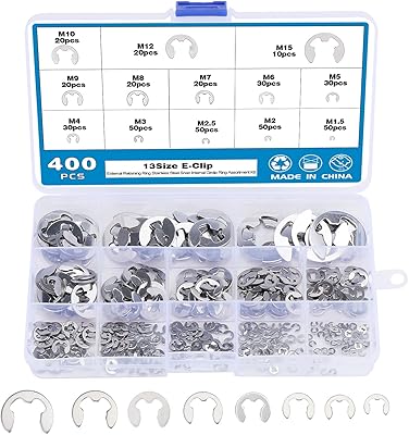 400 external cups with clip -shaped stainless steel of 13 sizes with plastic case (1.5/2/2.5/3/5/6/7/9/10/15 mm).. Experience the ease of modern shopping with DIAYTAR NIGERIA's vast selection and quick delivery service.