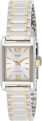 Casio LTP-1235SG-7a Elegant analog watch with two-tone metal design for women.. DIAYTAR NIGERIA: Empowering Nigerians with access to affordable products delivered within 8 days.