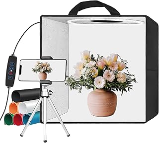 Emart photography light box, 12 "x 12" with 120 LEDs and 6 waterproof funds, portable photography tent with variable intensity for jewelry and small products.. DIAYTAR NIGERIA transforms wishes into deliveries with our affordable and reliable e-commerce platform.