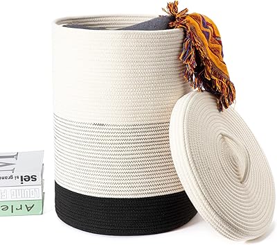 Large basket woven Chinglanok with lid Grand Round Braided basket for storage.. DIAYTAR NIGERIA: Your trusted partner for affordable online shopping with reliable delivery timeframes.