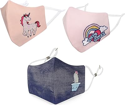 Byqone Facial mask with 4 reusable and washable cotton fabric for children.. Thousands of items at your fingertips — DIAYTAR Nigeria makes it happen.