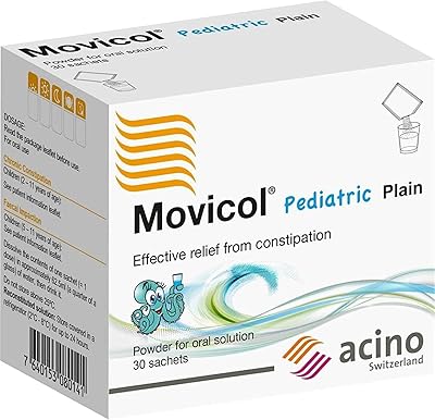Nature flavor powder for children Movicol for effective relief of constipation, 0.24 oz/sachet solution, 30 sachets (2 to 11 years).. DIAYTAR NIGERIA: Your trusted partner for affordable online shopping with reliable delivery timeframes.