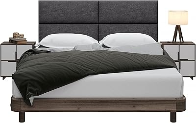 Contemporary mattered headboard Jax Panelist - Set of 4 walls of walls - Large bed, anthracite microvelours.. Your digital shopping destination, DIAYTAR NIGERIA combines variety with affordability and quick delivery.